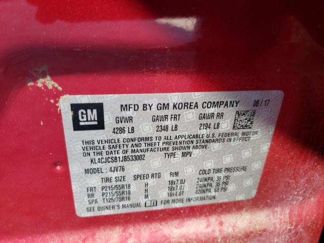 KL4CJCSB1JB533002 Buick Encore Essence