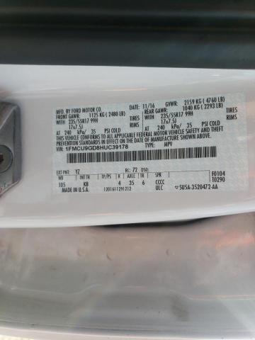 2017 FORD ESCAPE SE - 1FMCU9GD8HUC39178