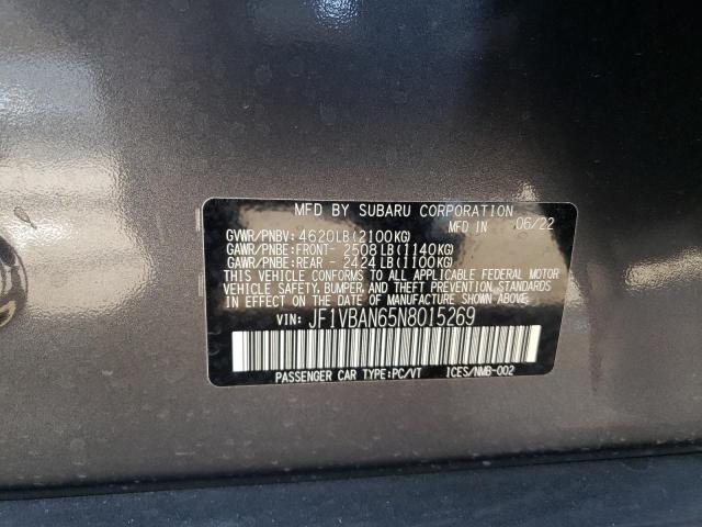JF1VBAN65N8015269 Subaru Wrx Limited