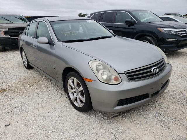 Salvage cars for sale from Copart West Palm Beach, FL: 2006 Infiniti G35