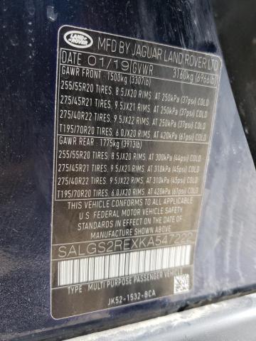 SALGS2REXKA547222 Land Rover RANGEROVER