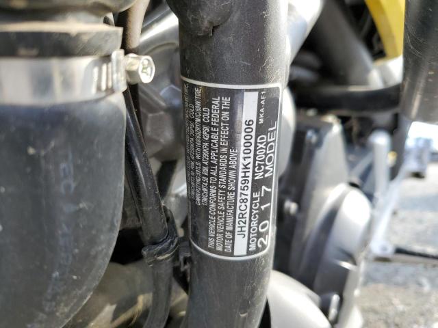 2017 HONDA NC700XD JH2RC8759HK100006