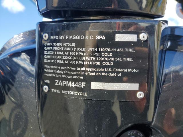 2008 VESPA LX 150 ZAPM448F185012807