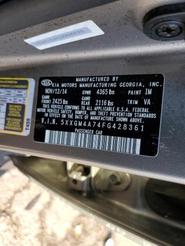 5XXGM4A74FG428361 KIA Optima Lx