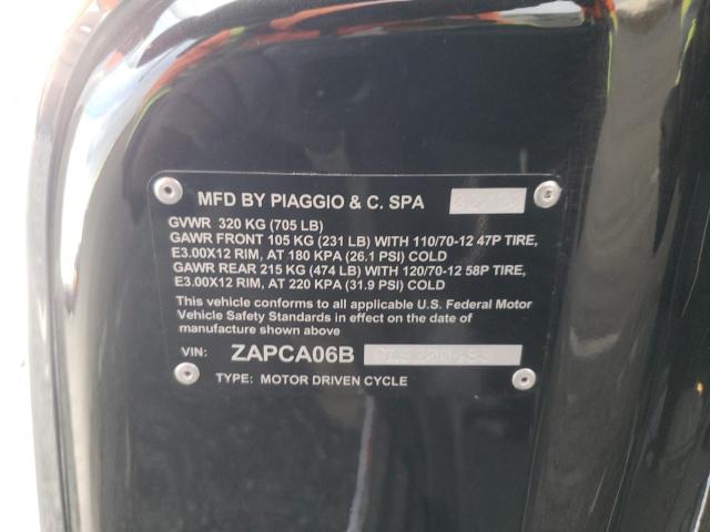 2020 VESPA PIAGGIO ZAPCA06B6L5200499