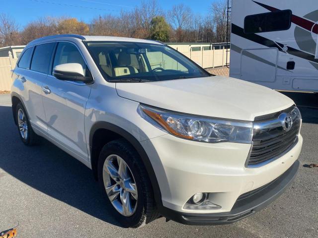Salvage cars for sale at Billerica, MA auction: 2015 Toyota Highlander
