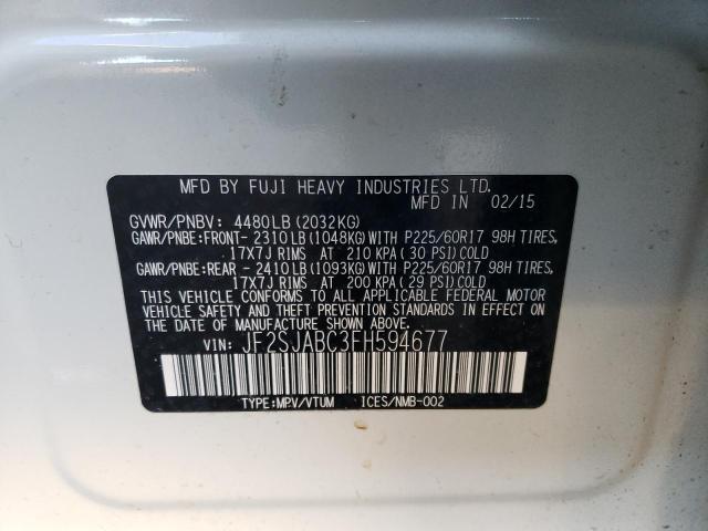 JF2SJABC3FH594677 Subaru Forester 2.5i