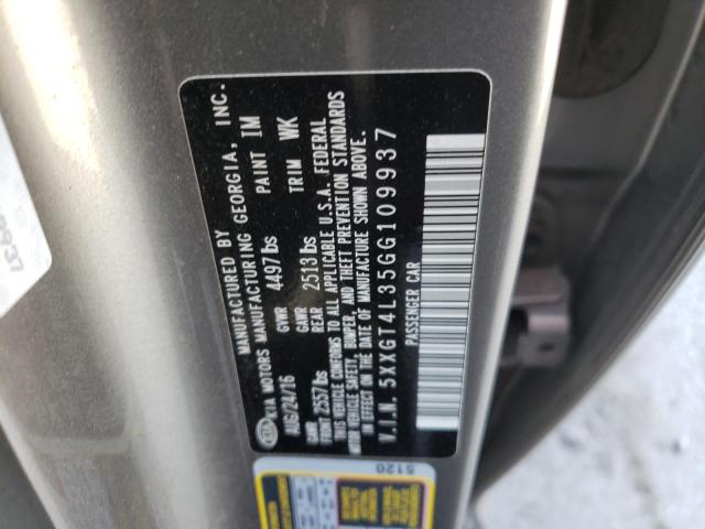 5XXGT4L35GG109937 KIA Optima