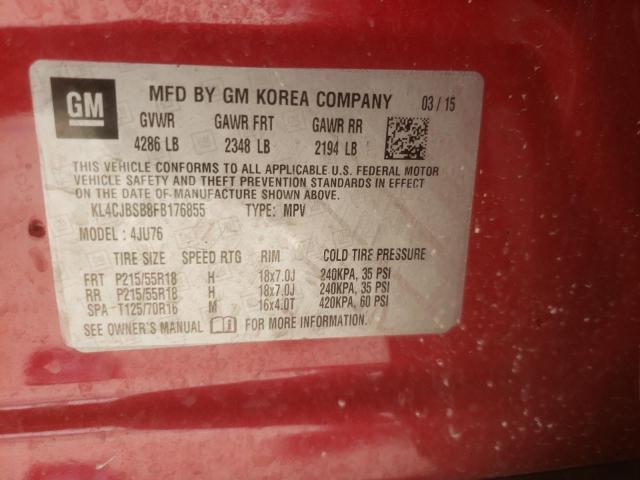 2015 BUICK ENCORE CON - KL4CJBSB8FB176855
