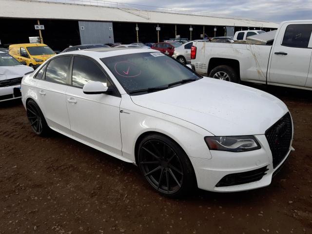 2012 Audi S4 Prestige Белый vin: WAUKGAFL2CA107851