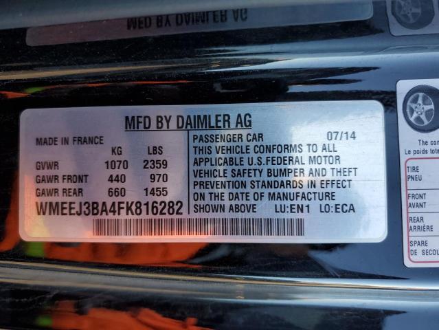 WMEEJ3BA4FK816282 Smart Fortwo Pure