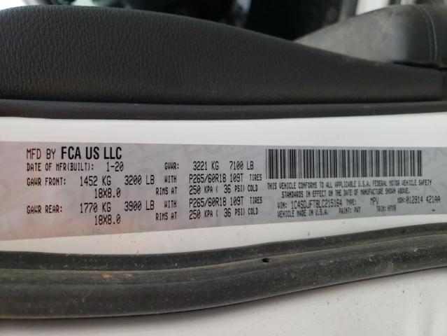2020 DODGE DURANGO SS 1C4SDJFT8LC215164