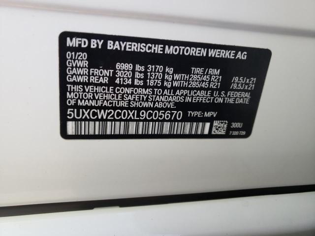 BMW X7 Xdrive40i 2020 5UXCW2C0XL9C05670 Image 10