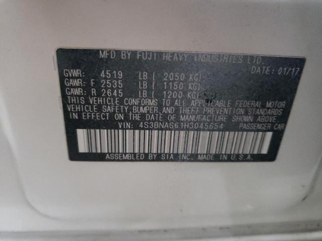 2017 SUBARU LEGACY SPO 4S3BNAS61H3045654