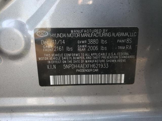 2015 HYUNDAI ELANTRA SE - 5NPDH4AEXFH621933