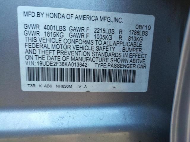 2019 ACURA 1.6EL SPOR 19UDE2F36KA013642