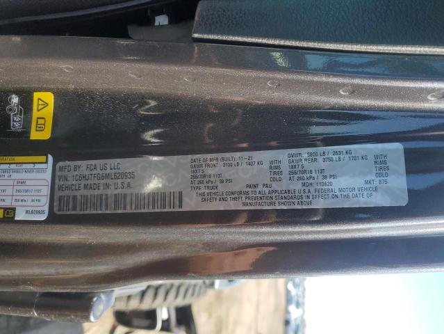 1C6HJTFG6ML620935 Jeep Gladiator Overland