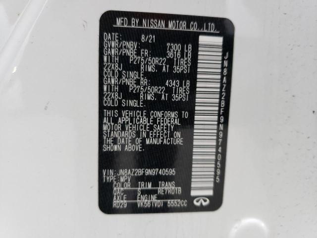 2022 INFINITI QX80 SENSO JN8AZ2BF9N9740595