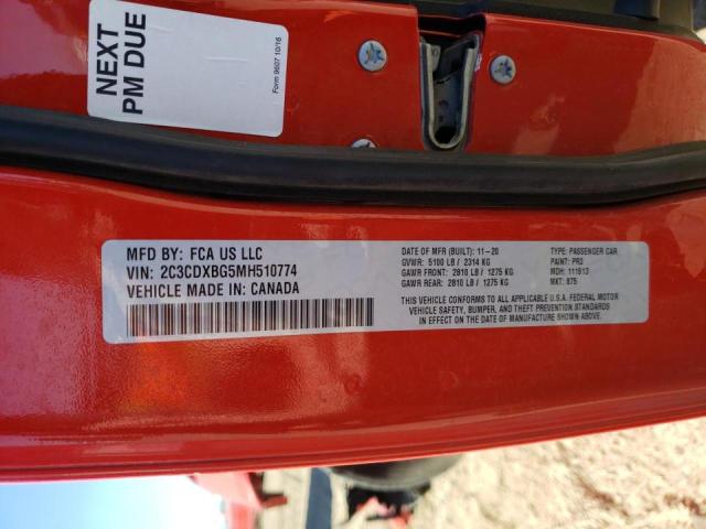 2021 DODGE CHARGER SX - 2C3CDXBG5MH510774