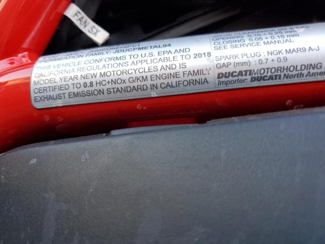 2018 DUCATI MONSTER 12 ZDM1RBZW3JB024719