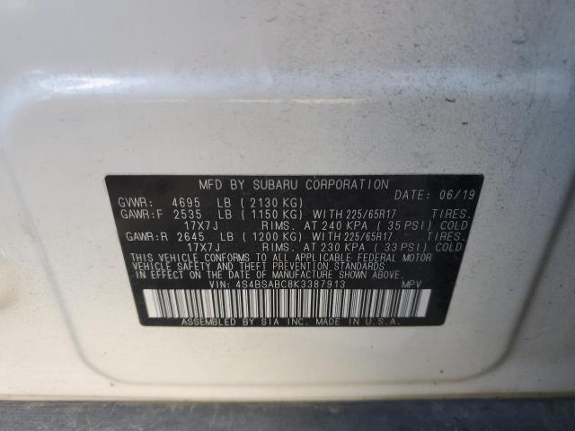 4S4BSABC8K3387913 Subaru Outback 2.5i
