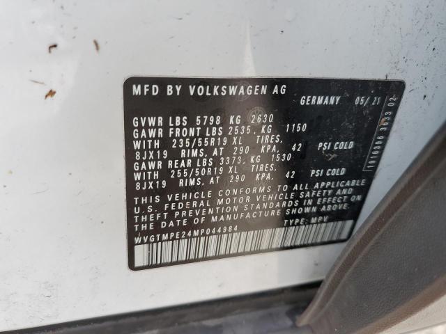 2021 VOLKSWAGEN ID.4 PRO S WVGTMPE24MP044984