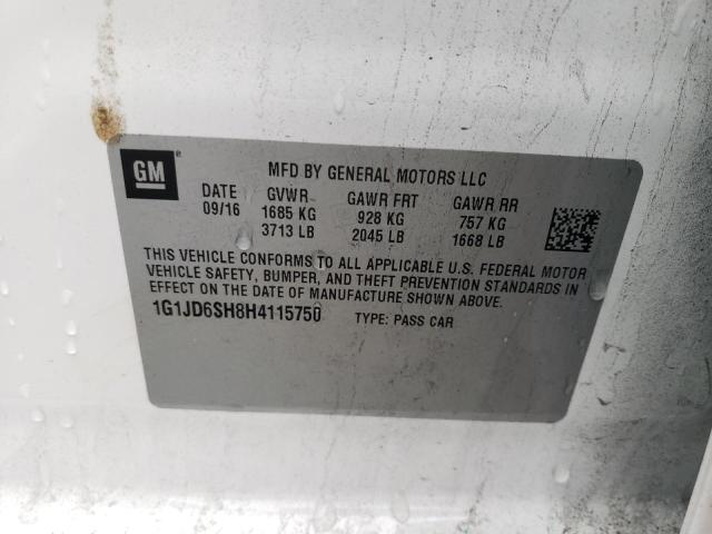 2017 CHEVROLET SONIC LT - 1G1JD6SH8H4115750