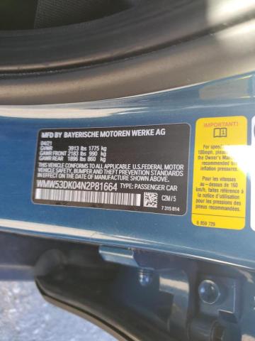 WMW53DK04N2P81664 Mini Cooper