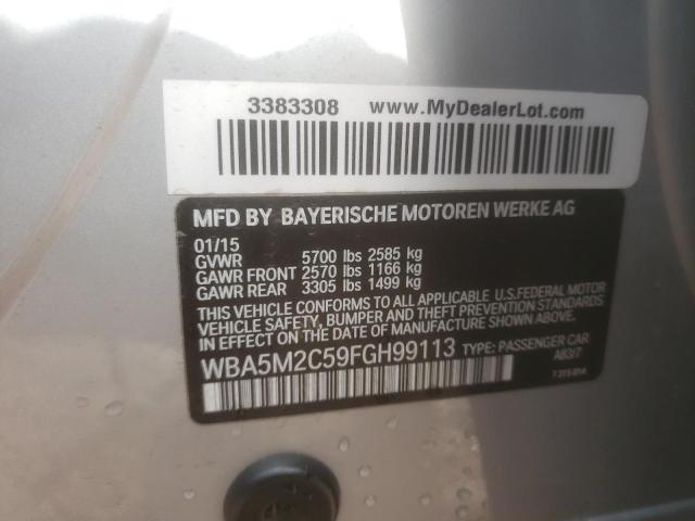 2015 BMW 535 IGT WBA5M2C59FGH99113