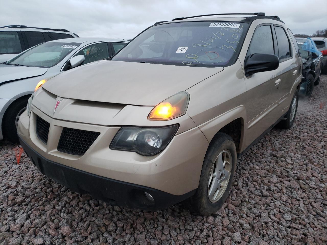 2003 Pontiac Aztek VIN: 3G7DA03E93S574999 Lot: 59435092