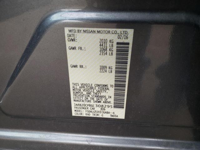 1N4BZ0CP8GC308295 Nissan LEAF SV