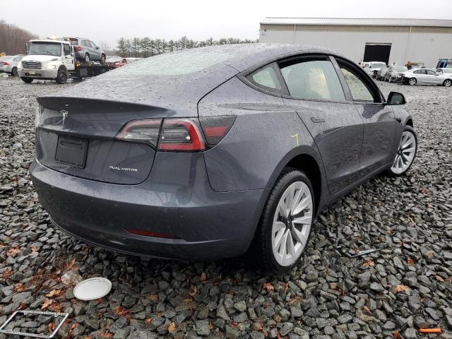 5YJ3E1EB8NF338253 | 2022 TESLA MODEL 3