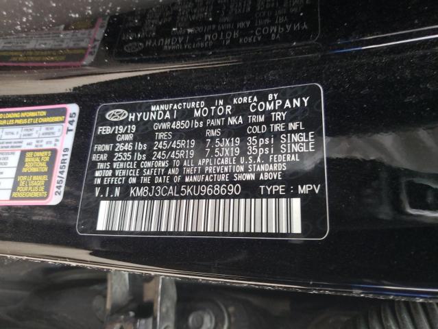 2019 HYUNDAI TUCSON LIM - KM8J3CAL5KU968690