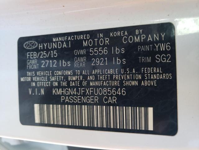 KMHGN4JFXFU085646 Hyundai Genesis 5.0l