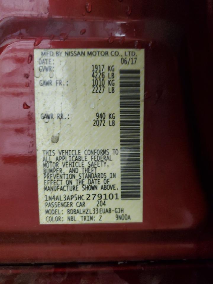 1N4AL3AP5HC279101 NISSAN ALTIMA 2017