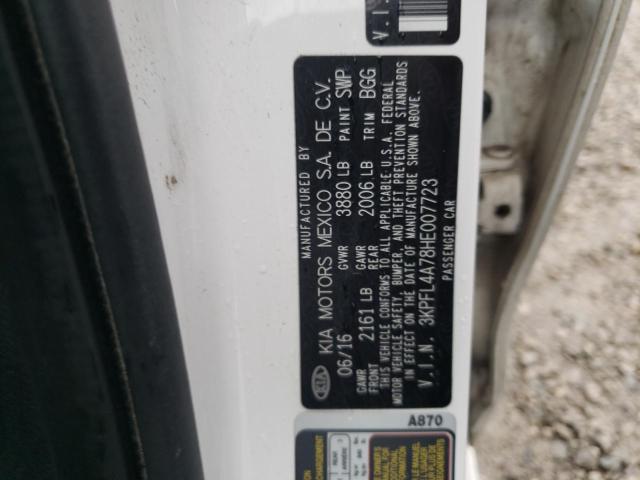 3KPFL4A78HE007723 KIA FORTE LX