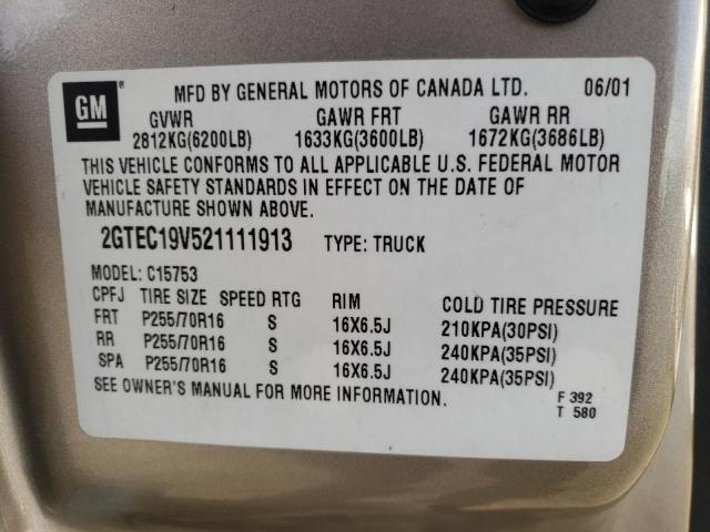 2GTEC19V521111913 GMC New Sierra C1500