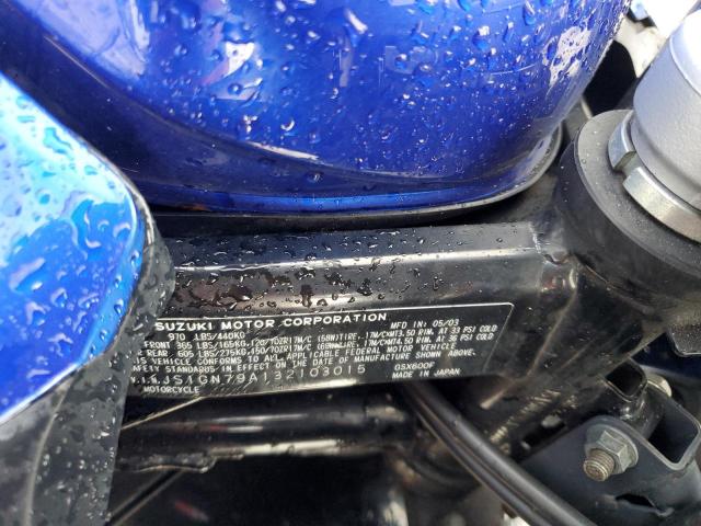 2003 SUZUKI GSX600 F JS1GN79A132103015