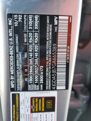 4JGDA5JB7GA665389 Mercedes-Benz GLE 350