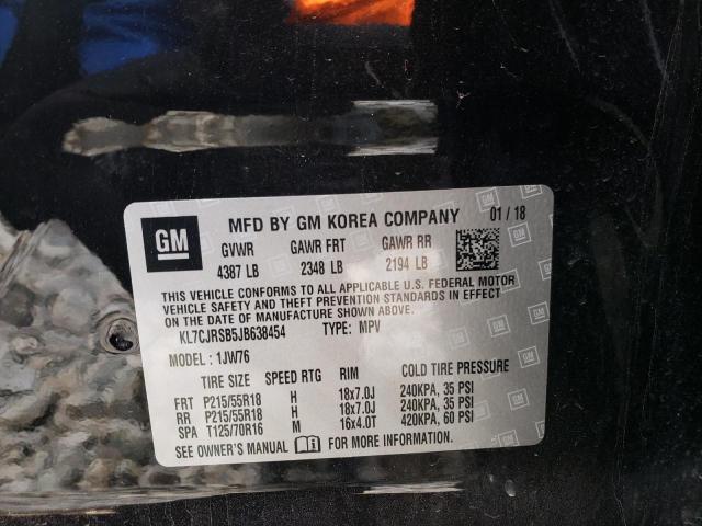 2018 CHEVROLET TRAX PREMI KL7CJRSB5JB638454