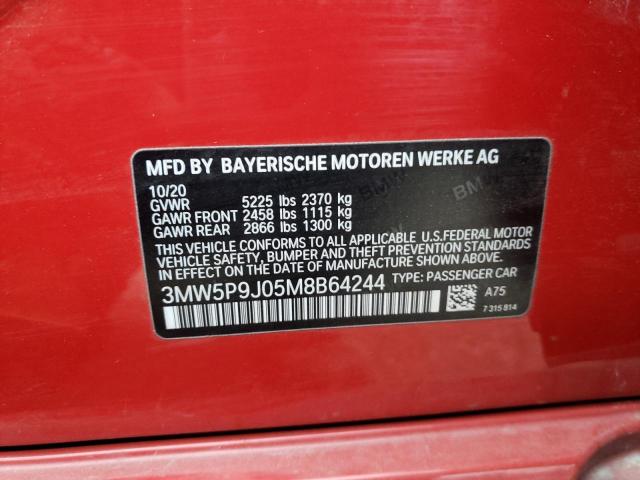 2021 BMW 330XE 3MW5P9J05M8B64244