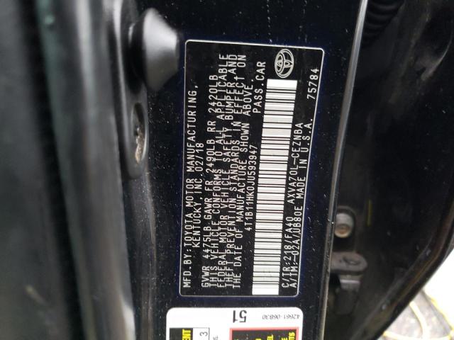 2018 TOYOTA CAMRY LE/X 4T1B11HK0JU593947