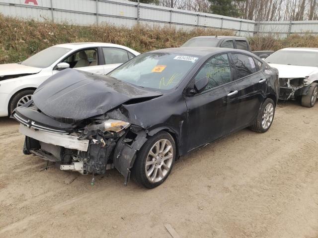 VIN: 1C3CDFCA6DD340362 Auction: COPART Lot: 66342002 Location: MI - FLINT 1C3CDFCA6DD340362 DODGE DART 2013 BLACK Photo 2