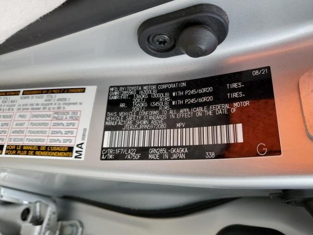 2022 TOYOTA 4RUNNER LI JTEKU5JR9N5972080