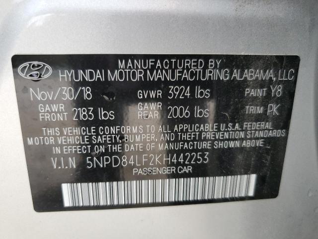 2019 HYUNDAI ELANTRA SE - 5NPD84LF2KH442253