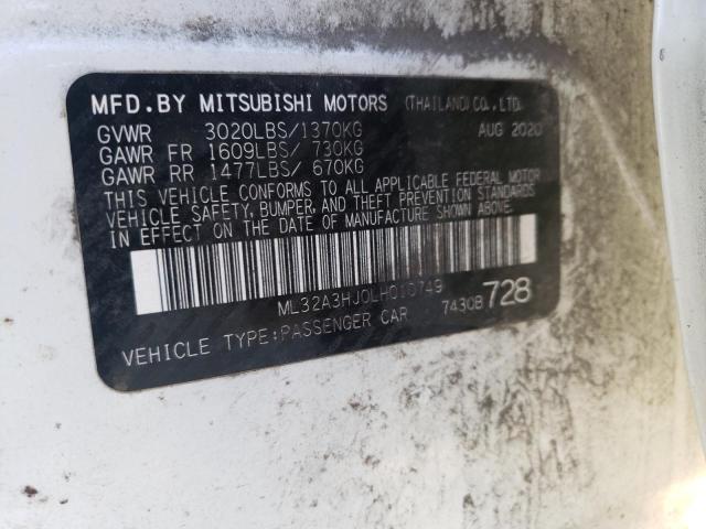2020 MITSUBISHI MIRAGE ML32A3HJ0LH010749