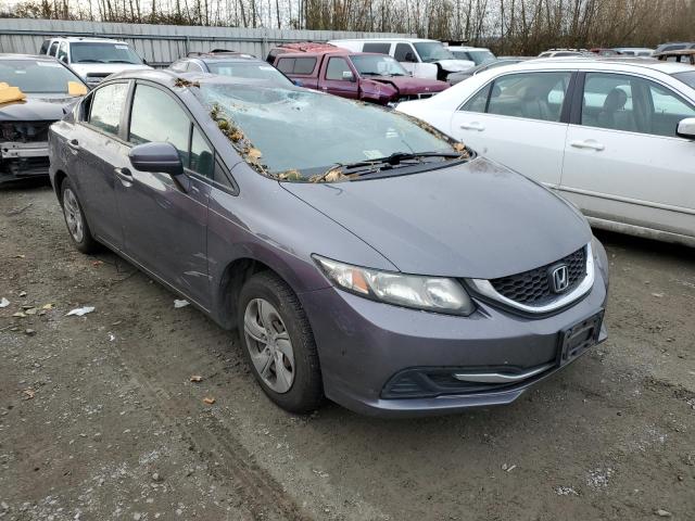 Salvage cars for sale from Copart Arlington, WA: 2015 Honda Civic LX