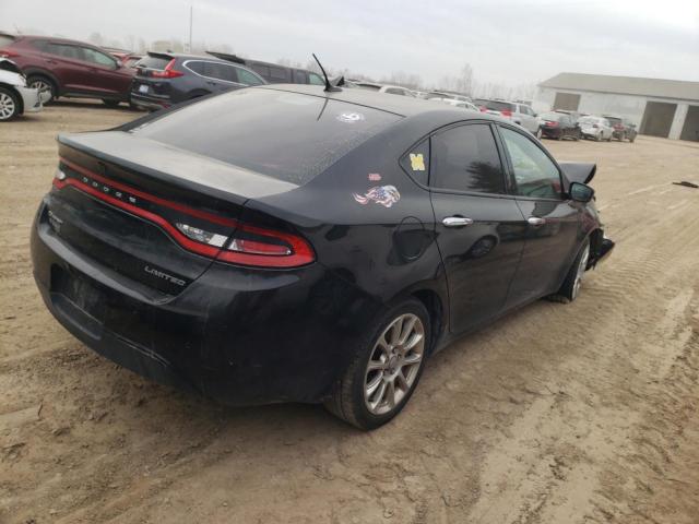VIN: 1C3CDFCA6DD340362 Auction: COPART Lot: 66342002 Location: MI - FLINT 1C3CDFCA6DD340362 DODGE DART 2013 BLACK Photo 4