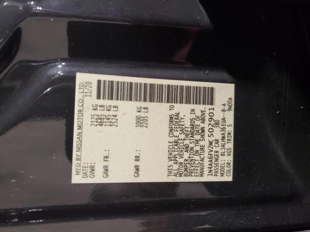 2021 NISSAN MAXIMA PLA 1N4AA6FV2MC502901