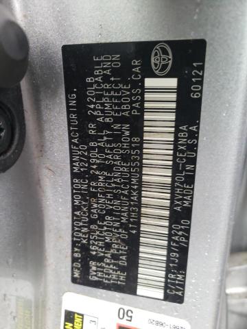 VIN 4T1H31AK4MU553518 2021 TOYOTA CAMRY no.10